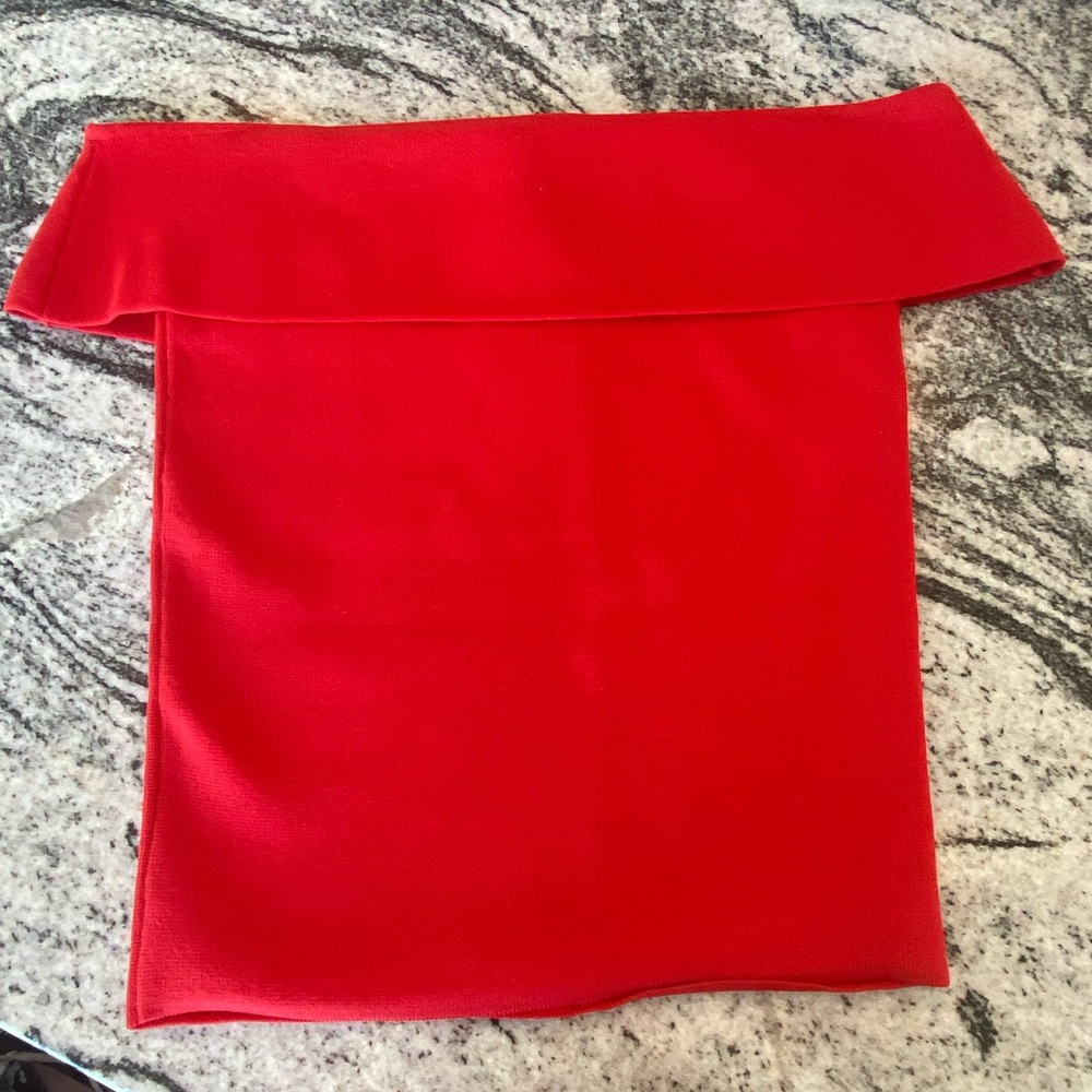 Zara off the shoulder knit top